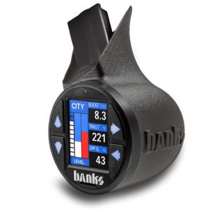 Ford Super Duty Gauge Pod - Banks Power - iDash Stealth Pod - Black - `23-`26